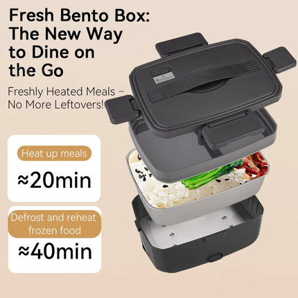 3L Portable Electric Lunch Box Food Warmer Food Heater for Car and Home Lunch Heating 220/110V,12-24V
