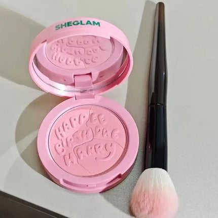 Cute Blusher Peach Milk Pink Cream 3D Embossed Girl's Blush Natural Cheek Tint Brighten Waterproof Matte Face Contouring Blush