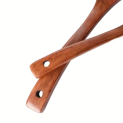 1pc Non-Stick Wooden Cooking Spoon,Daily Solid Anti-scalding Soup Ladle For Kitchen