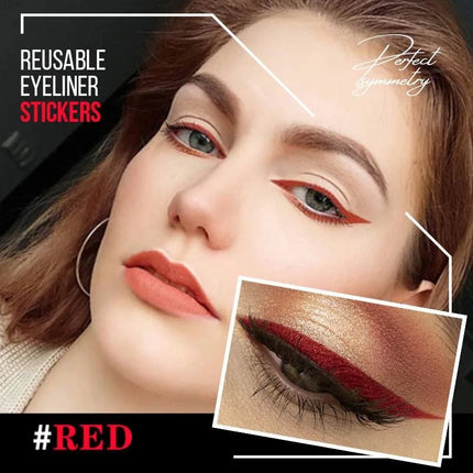5/6Pairs Self-adhesive Eyelid Sticker DoubleLine Eyelid Patch Glitter Eyeliner Sticker Set Waterproof Reusable Face Makeup Tools