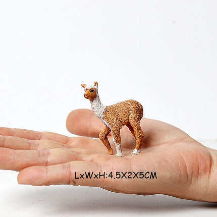 Simulation Woodland Animal Deer ,Moose,Elk,Reindeer,Alpaca,Kudu Model Figurines Cake Toppers Collection Figure Christmas Gift
