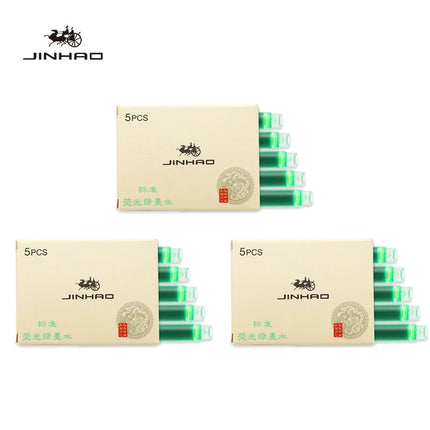 Jinhao 5/10/15 pcs Color Ink Cartridge Refill Fountain Pen Office School Student Stationery Ink Supplies Fountain Pen Ink