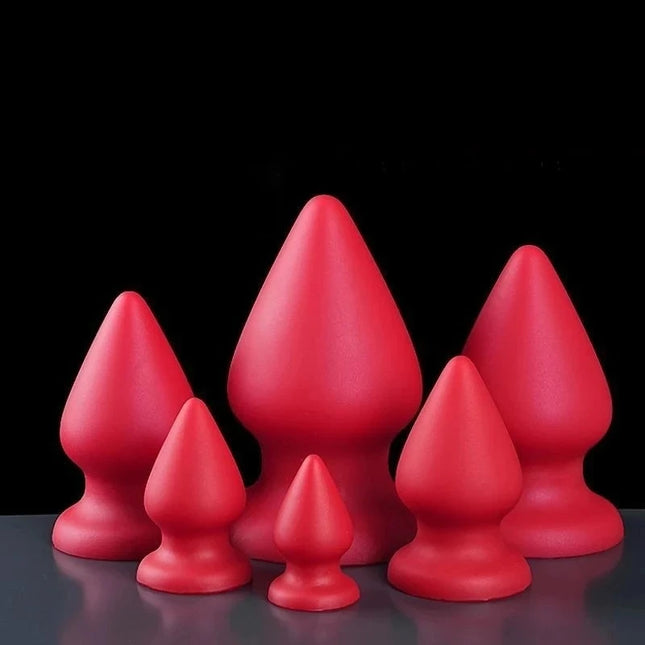 6 Sizes Huge Anal Plug Comfortable Silicone Anal Dildo Suction Cup Big Butt Plug, Anal Dilator Adult Anal Sex Toys for Women Anus