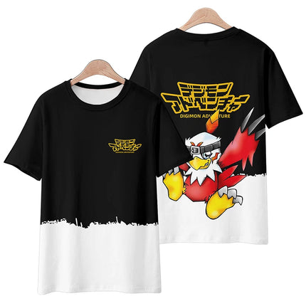 Anime Digimon Adventure 3D Print T-Shirts Men Women Casual Streetwear Oversized Short Sleeve T Shirt Male Tees Tops Man Clothing