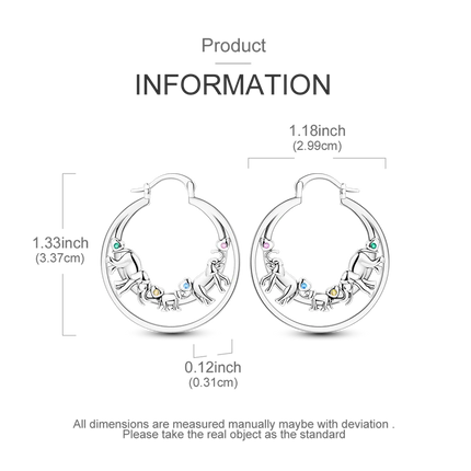Original 925 Sterling Silver Tassel Earrings Women 2025 Zircon Ear Studs Sparkling Pave Hoop Earring Anniversary Jewelry Gift
