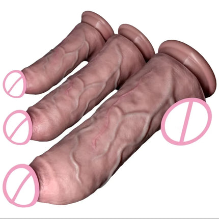 Super Realistic Dildo Adult Sex Toys Medical Silicone Penis Anal Vagina Masturbator Big Dildo With Suction Cup Adult supplies