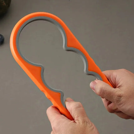 1PC 4-in-1 Multi-Function Non-Slip Kitchen Bottle Opener Twist Can Opener Labor-Saving Bottle Lid Opener for Easy Home Use