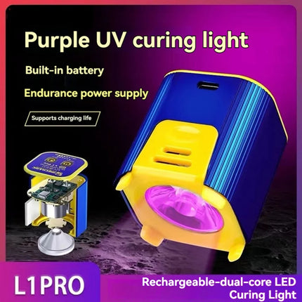 MECHANIC L1 Pro Smart UV Curing Lamp Intelligent Double Lamp Fast Curing Repair Tool OCA Optical Solder Mask Oil Resin Glue-AA26