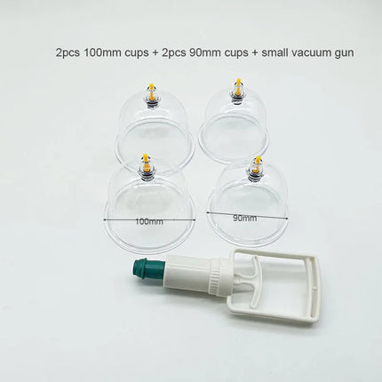 Big Size Vacuum Cupping Breast & Buttocks Enlargement Massager Suction Pump Machine Butt Lifting Device Back Massage Cans