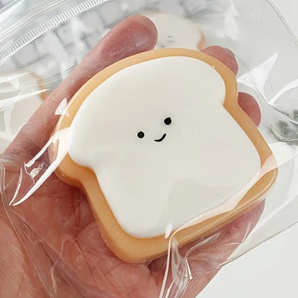 Creative Soft Taba Toast Squishy Toy Kawaii Slow Rebound Stress Relief Sensory Squeeze Fidget Toys for Adults Kids Holiday Gifts