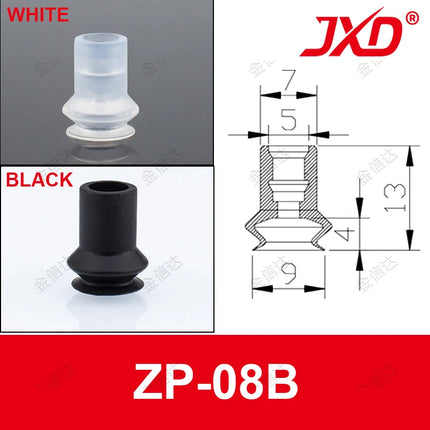 JXD Mini Double Layer Vacuum Sucker ZP-06/08/10/13/16/20/25/32/40/50BN Mini Industry Vacuum Suction Cup With Ring