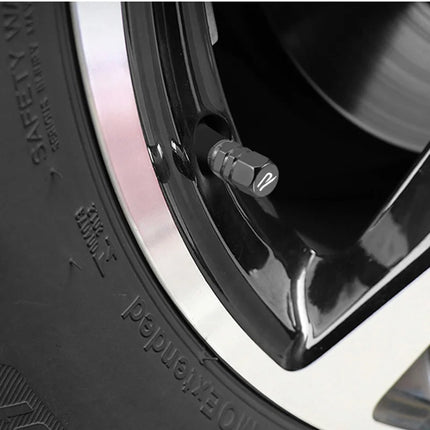 4PCS Car Metal Wheel Tires Valve Caps Badge For Volkswagen VW Golf 8 MK8 Jetta Polo R Rline Golf Tiguan GTI Accessories