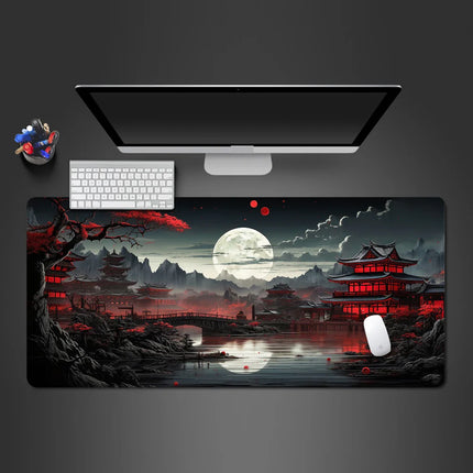 Mouse Pad sakura landscape desk accessories Mat Gamer Rug Xxl Keyboard Pad 1000X500x3MM Desk Mat Office Carpet Gaming Mouse Mats