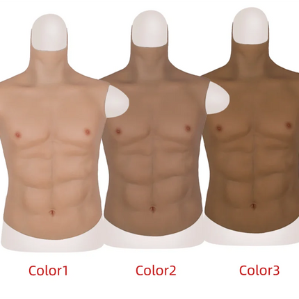 KnowU Muscle Suit Silicone Fake Chest Male Muscle for Cosplay Cross-dressing realistic Hunk silicone muscles