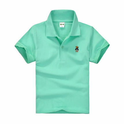 New Children Polo Shirt Solid Kids Boys Polo Shirts Korea Fashion Boys Designer Clothes School Uniform 2-14 Years