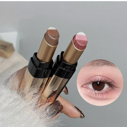 3 in 1 Pearly Highlighter Eyeshadow Stick Makeup Waterproof Long Lasting Glitter Eyeshadow Eyeliner Lazy Quick Makeup Cosmetics