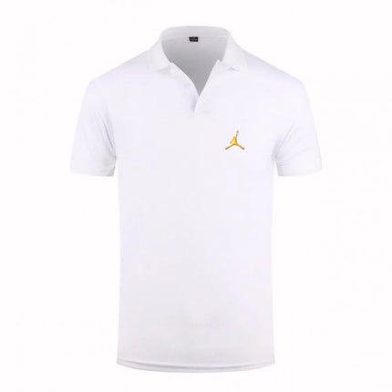 Jordan Jumpman Graphic Polo Shirt Men'S Short Sleeve Casual Streetwear Breathable Sports Tops