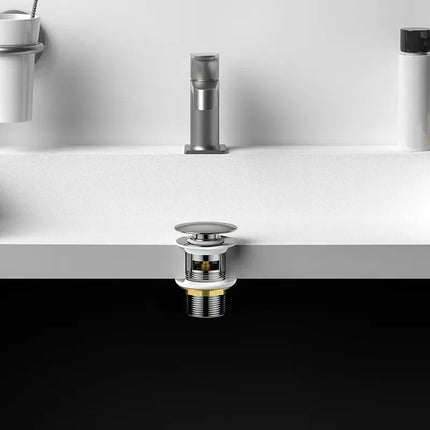 Washbasin Copper Spring Launching Device Bathroom Sink Basin Pressing Mushroom Head Dewatering Device Table Basin Drainage Acces