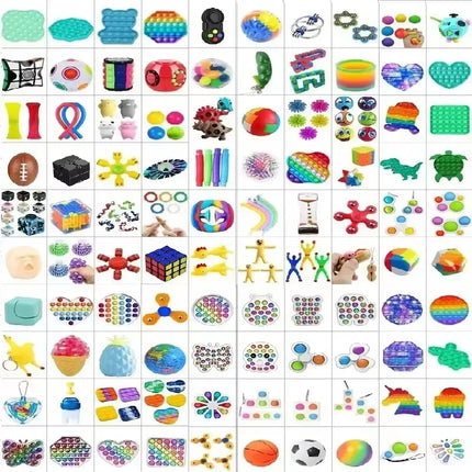 2026 Random Fidget Toys Mystery Surprise Box, 300 Styles Antistress Relief Toy Set, Stress Relief Gift for Kids Daily Play