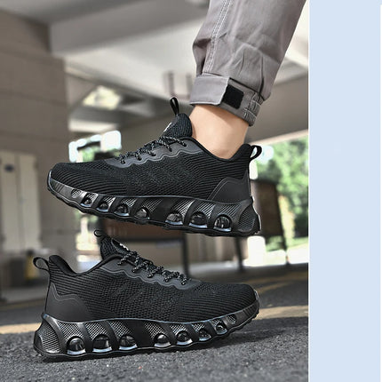 Men's air cushion casual sneakers spring summer lightweight outdoor racing running shoes breathable plus size speed sports shoes