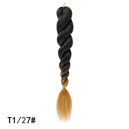 Colorful Ombre Jumbo Braiding Hair Low Temp Flame Retardant Synthetic Hair Bulk Tangle Free Crochet Twist Braids Hair Extensions