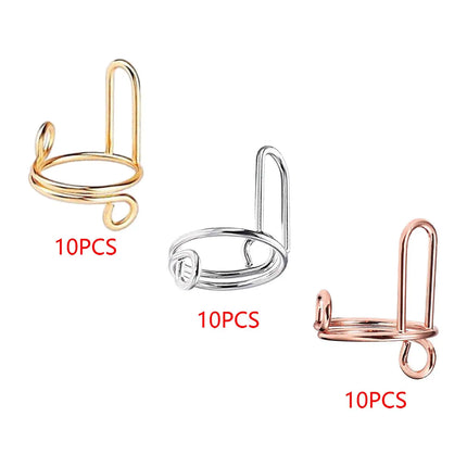 10Pcs Fingernail Rings Daily Wear Detachable Women Gift Halal Nail Ring Set