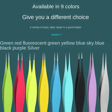 New Super Pointed Acne Clip Acne Needle Grafting Eyelash Clip Blackhead Clip Fake Eyelash Tweezers Feauty Tool  Lash Tweezers