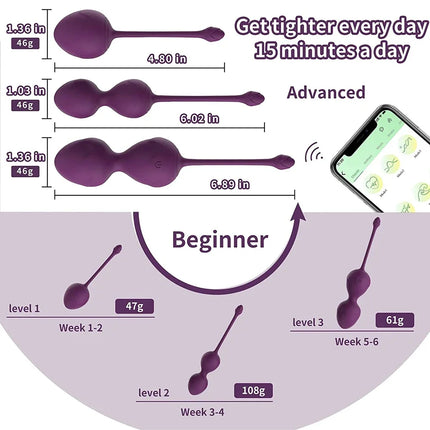 APP Control Smart Pelvic Exercise Trainer Pelvic Floor Muscle Massage Ball Pelvic Floor Pelvic & Tightening Sex Toys for Women