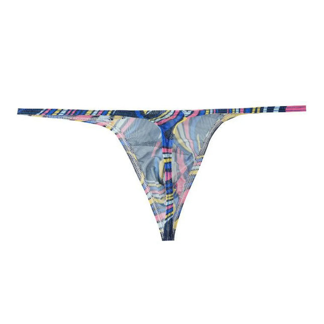 Men Print Thongs G Strings Briefs Sexy Accessories Hot Underwear Low Rise Bikini Sissy Pouch Hot Lingiere Breathable Underpants