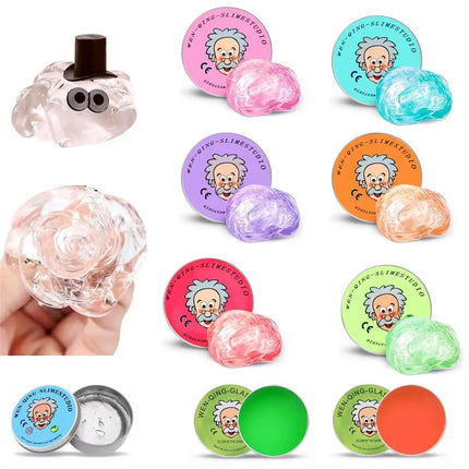 New Stress Relief Toys Old Man Liquid Squishy Transparent Crystal Slime Fluffy Foam Putty Gift Safe Bouncy Stretchy Color Slime