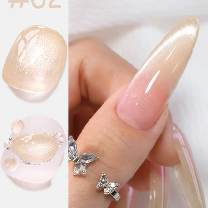 1-6pcs ZH High-end Guiyuan Cat Eye Gel Nail Polish 2025 Popular Autumn Nails Super Shiny Crystal Cat Eye Nail Art Nail Supplies