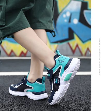 Single Net Children's Shoes Boys Sneakers Summer Breathable Non-slip Surface Girls Casual Tennis Sports Running Outdoor Shoes