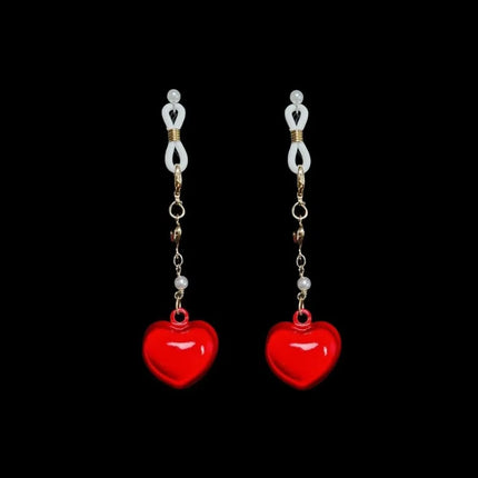 5Types of Heart-Shaped Nipple Clamps All-in-One SM Training Adult Teasing Breast Stimulation Sexy Accessories for Women Sex Toys