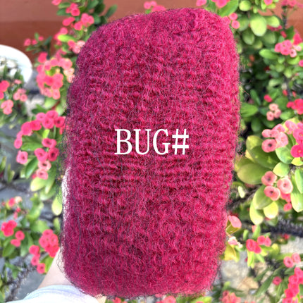 30/50g Pack 10-18In 30# 4C Afro Kinky Human Hair Bulk 100% Human Hair Soft Afro Kinky Bulk for Locs Extensions/Twists/Braids