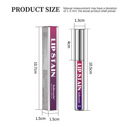 Lip Stain Blading Peel Off and Reveal Kit Long Lasting 3pcs Rose Waterproof Pink Lip Tint Transfer Proof Natural Lip Stain Kit