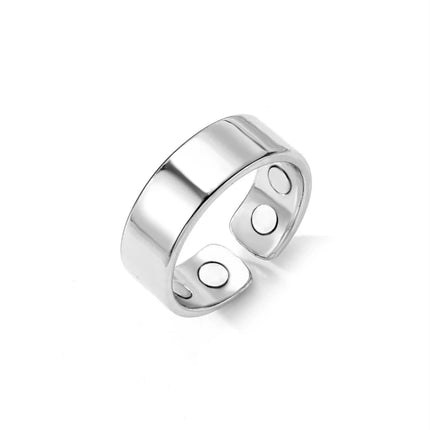 New Fashionable Dual Magnetic Therapy Adjustable Ring, Men's and Women's Health Daily Accessories Jewelry