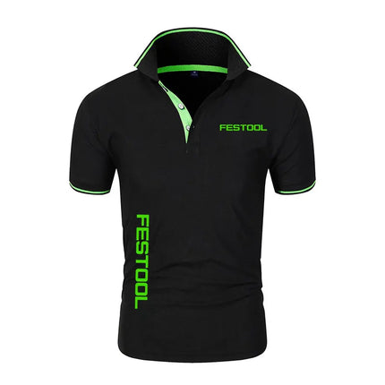 Men's New T-shirt Classic Short-sleeved Polo Shirt Summer Top Casual T-shirt Button Collar Super Large M-4XL Casual Polo Shirt