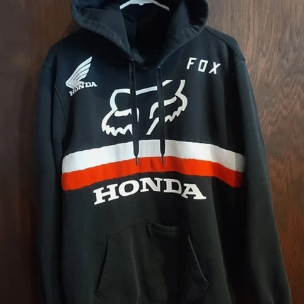 Honda logo hoodie autumn and winter men's and women's general street wear casual hoodie motorcycle