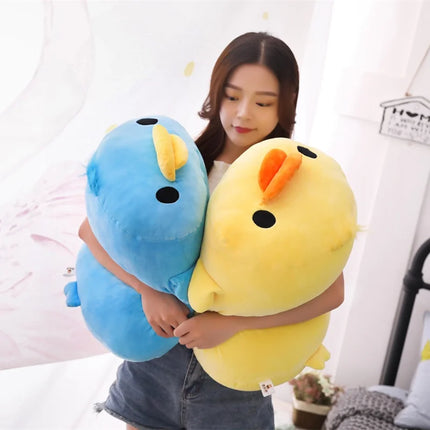 40/50cm Stuffed Down Cotton Lying Duck Plush Toys Yellow Duck for Kids Soft Pillow Cushion Cute Birthday Christmas Gift 1PC