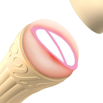 Realistic Vagina Male Masturbator Soft Fleshy Thick Handheld Pocket Pussy Lifelike Feel Easy to Clean Stroker for Men Discreet