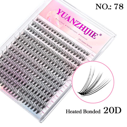 12lines Super Fluffy YUANZHIJIE DIY Eyelashes Cluster Individual lash Bunches Premium Material Multi Pointed Natural Eyelash