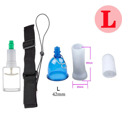 Penis Pump Enlargement Extender Vacuum Cup Hanger Trainer Dick Enlarger Erection Enhancer Bigger Growth Adult Sex Toys for Men