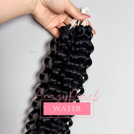Crochet Human Hair For Black Women 100g/Pc Burmese Curly Crochet Human Hair Knotless Pre‑Separated Feather Crochet Invisible