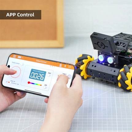 Hiwonder Miniauto Arduino Robot Car Omni Wheel AI Visual Recognition Tracking UNO Programming Robot Toys