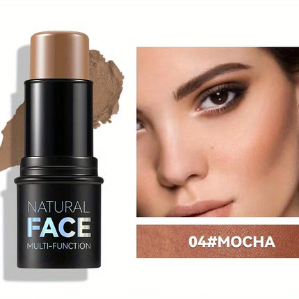 Cream Contour Sticks,Shades with Highlighter & Bronzer & Blush, Non-greasy and Water-resistant Face Contouring Pen
