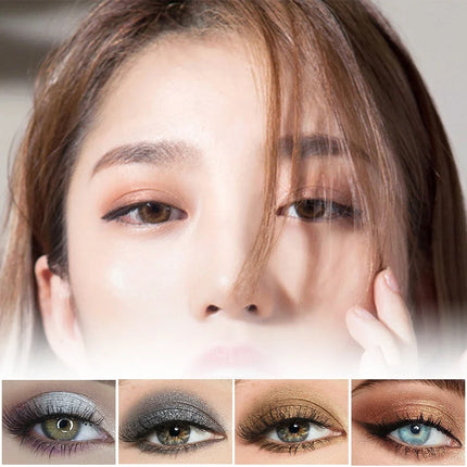 16 Colors Pearlescent Eyeshadow Sticks High Pigmented Eyeshadow Pencil Glitter Waterproof Long-Lasting Eye Makeup Non-Smudged