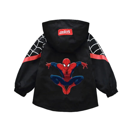 Children's Mickey Hooded Jacket 1-10 Years Autumn Boy's Windbreaker Zipper Hoodie Baby Boys Birthday Present Jacket Cosplay Coat
