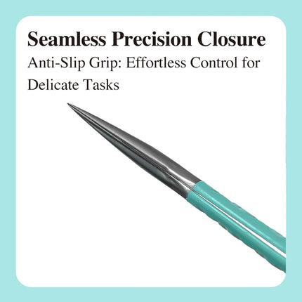 DIYDAY Anti-Slip Tweezers, High-Density Fiber Tip for Eyelash Extensions & Eyebrow, Professional Precision Beauty Tools