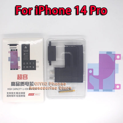2Pcs Phone Battery Core No Flex Cable For iPhone X XS Max XR 11 12 13 Mini 14 Plus 15 Pro Max SE2 SE3 High Capacity Battery Cell
