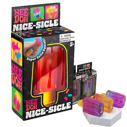 @Schylling Needoh Nice Cube Sensory Nice-Sicle Stress Relief Squishy Cube Anti-Anxiety Squeeze Object For Focus ADHD Population